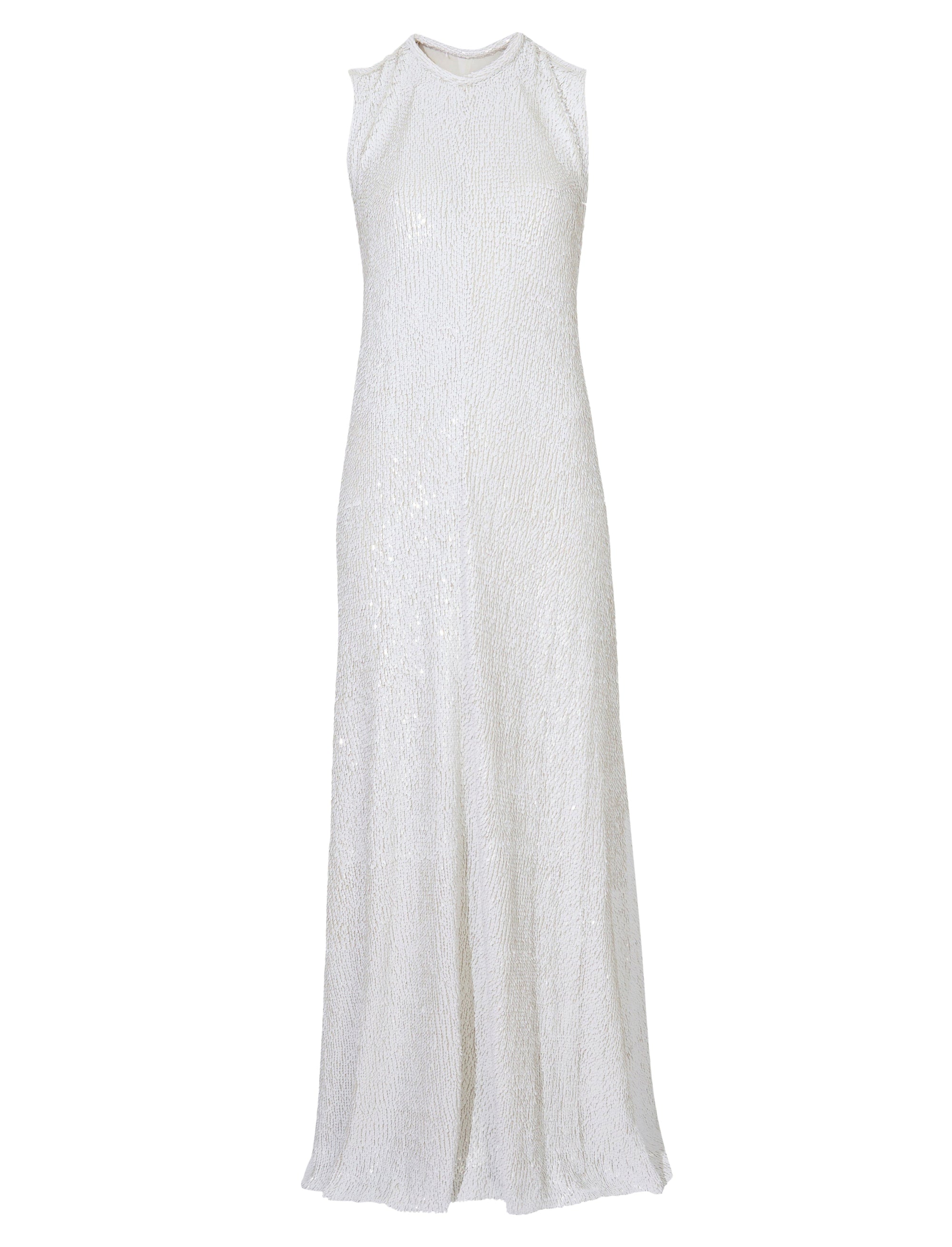 Robe à paillettes en soie - White