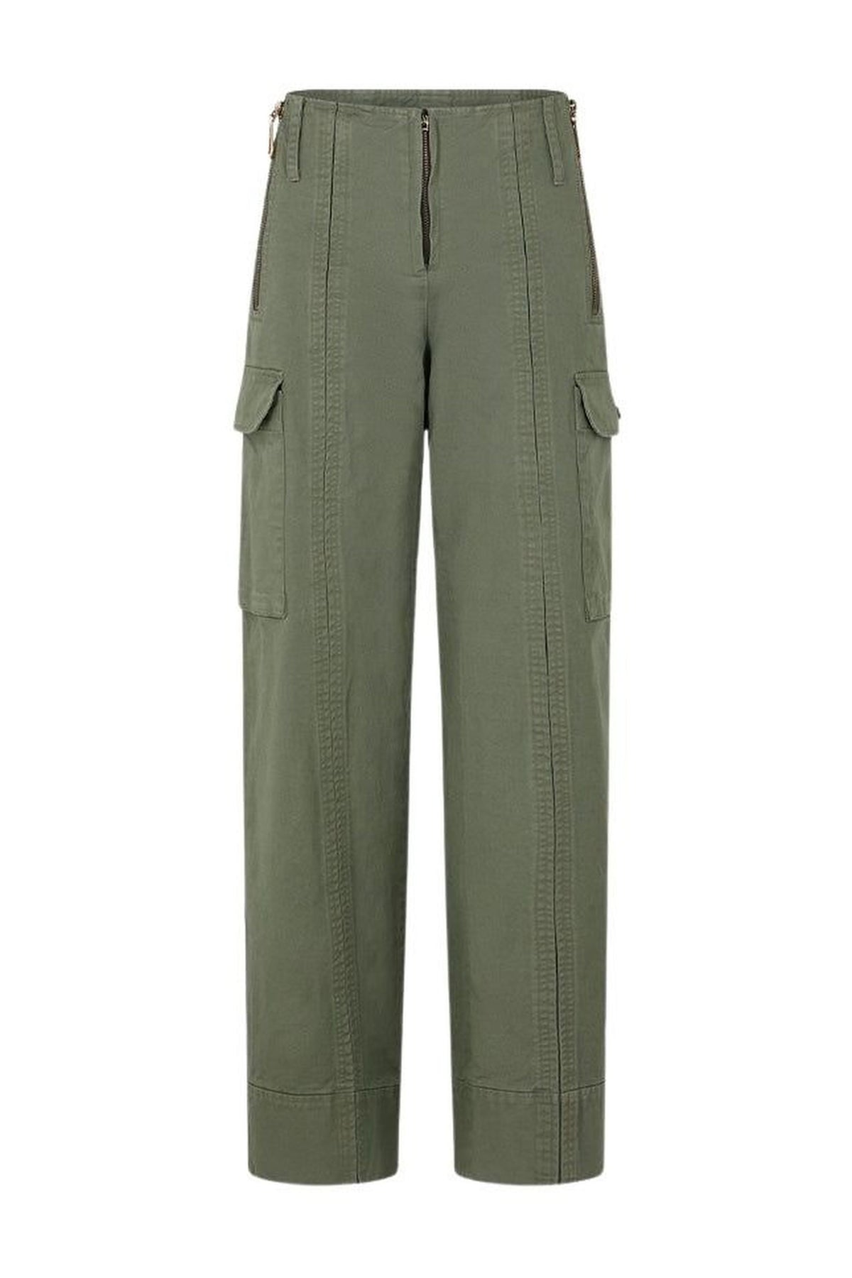 Pantalon utility avec details de zips - Vert De Gris