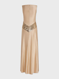 Robe bustier longue - Raffia