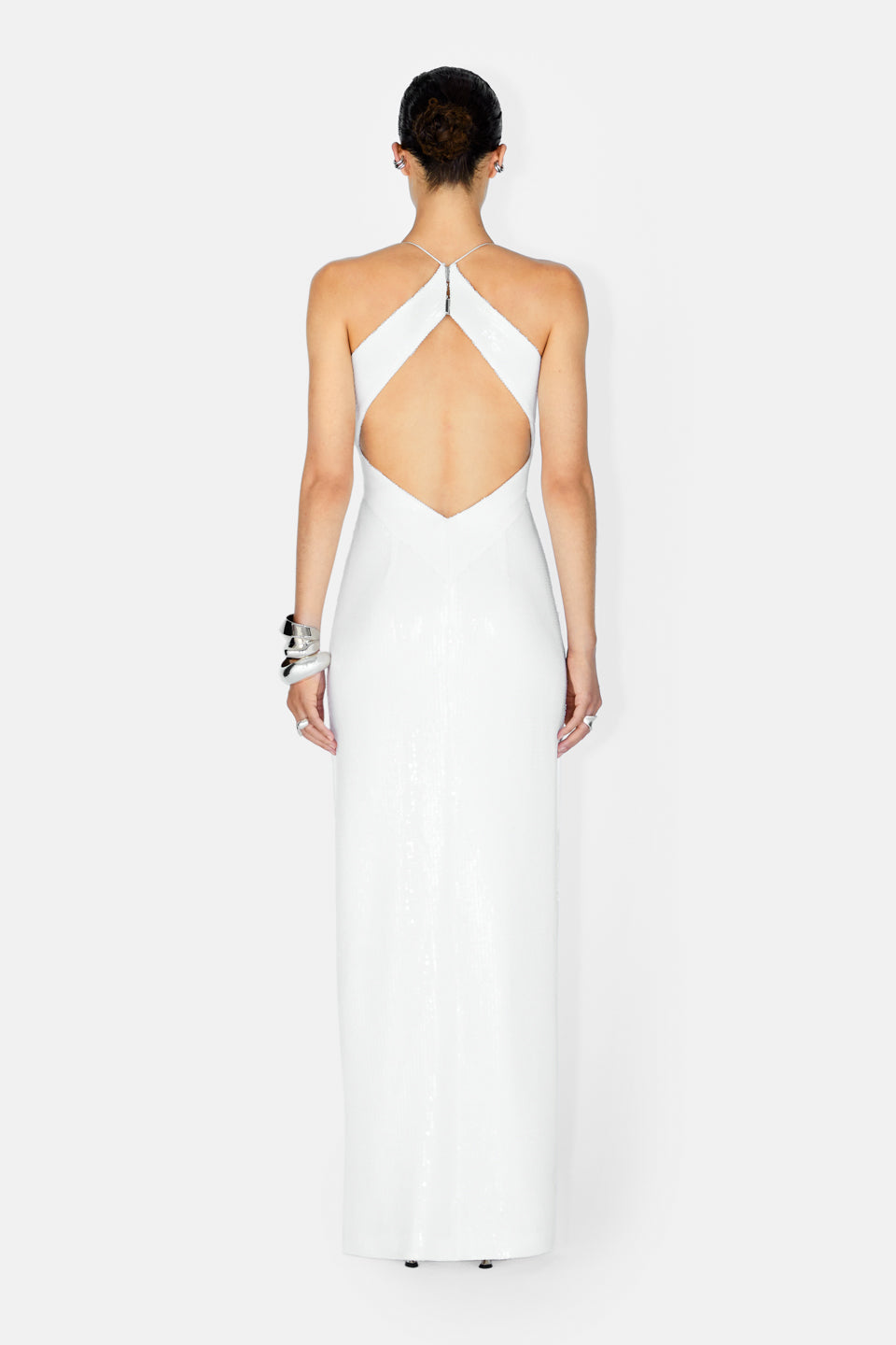 Robe Bridal Kite à découpes - White