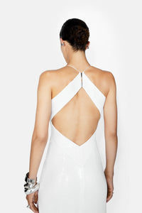 Robe Bridal Kite à découpes - White