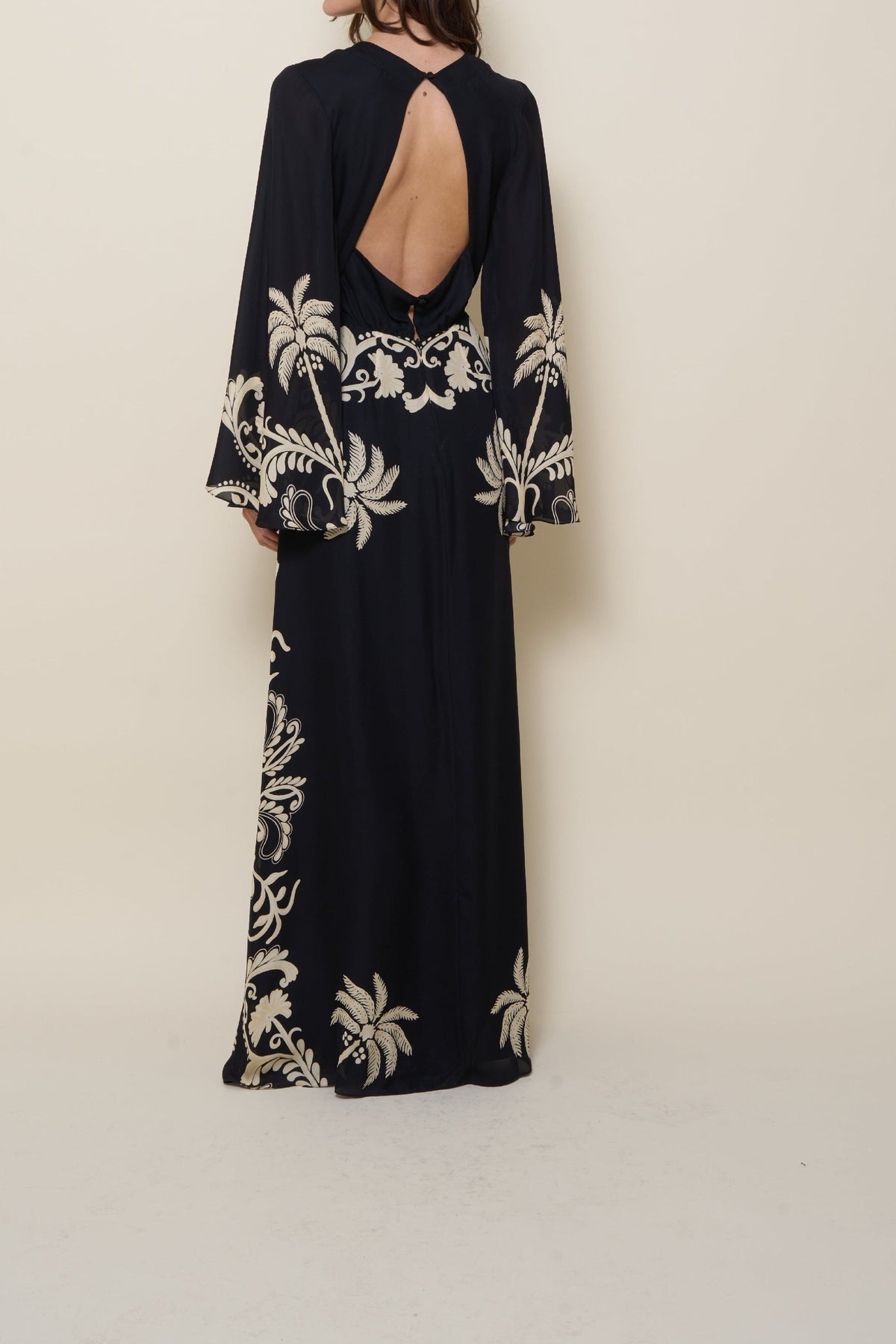 Robe Legenda del tiempo en soie - Noir