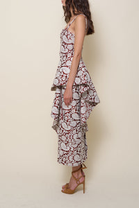 Robe Flamero rhythm en lin - Marron
