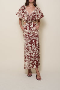 Eternal Jungle Dress - Wine