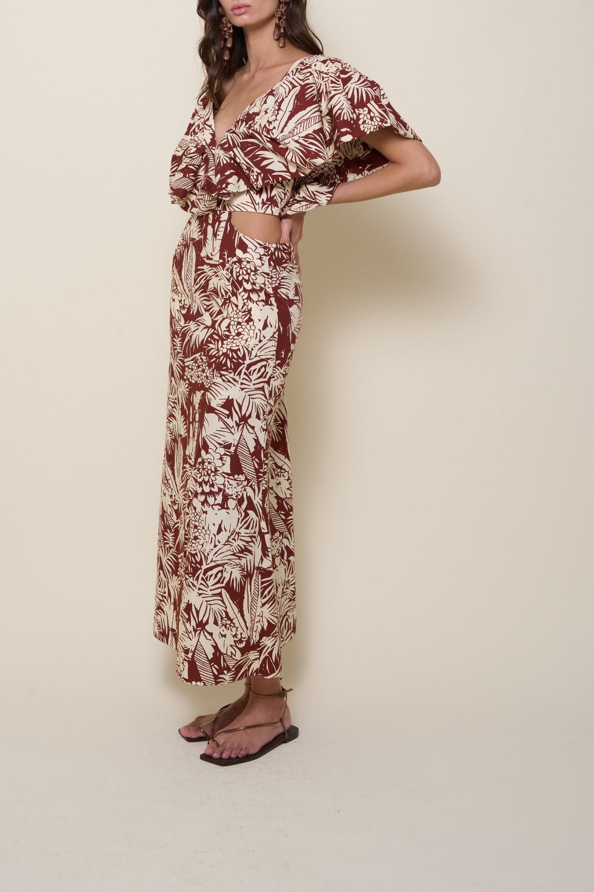 Eternal Jungle Dress - Wine