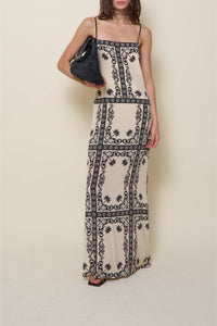 Spiritual Healers silk dress - Beige