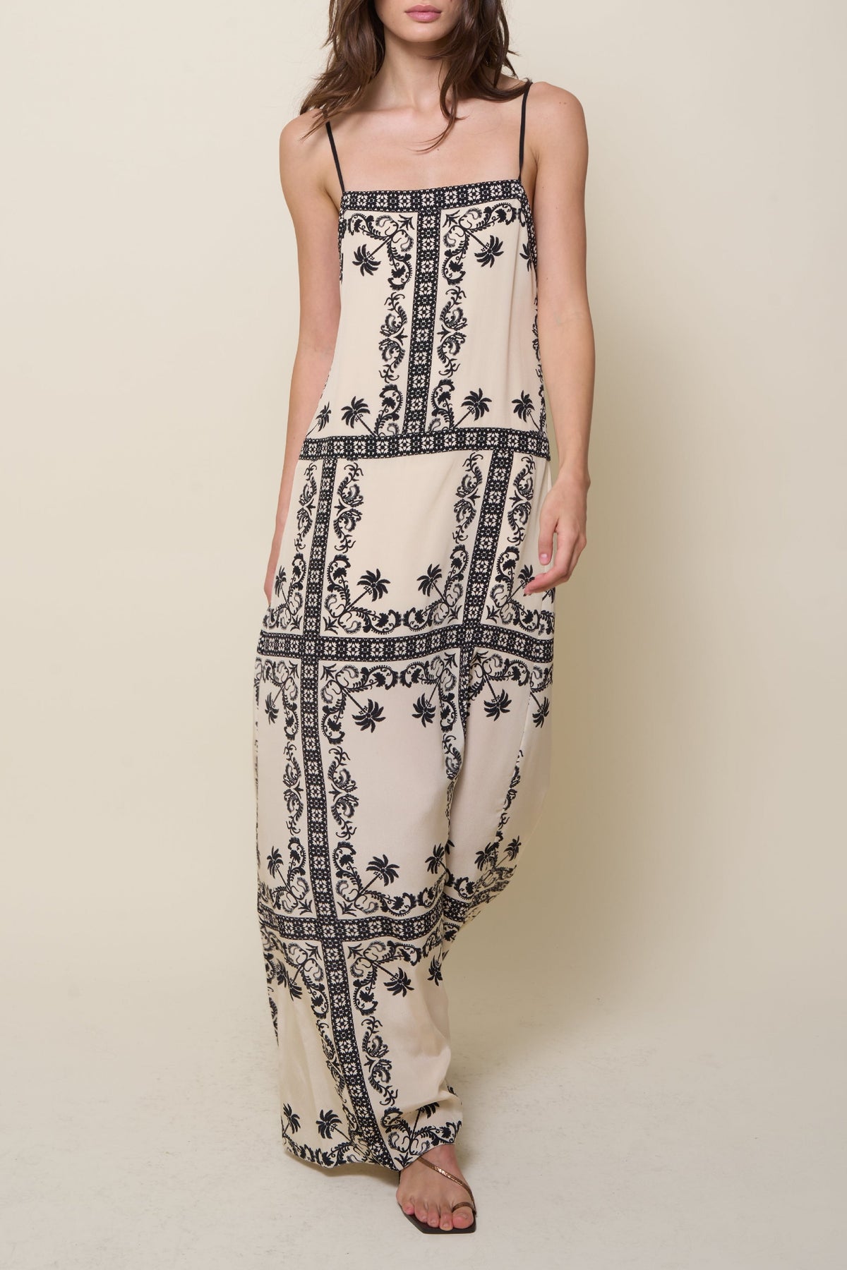 Robe Spiritual Healers en soie - Beige