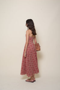 Bengala strapless dress - Wine