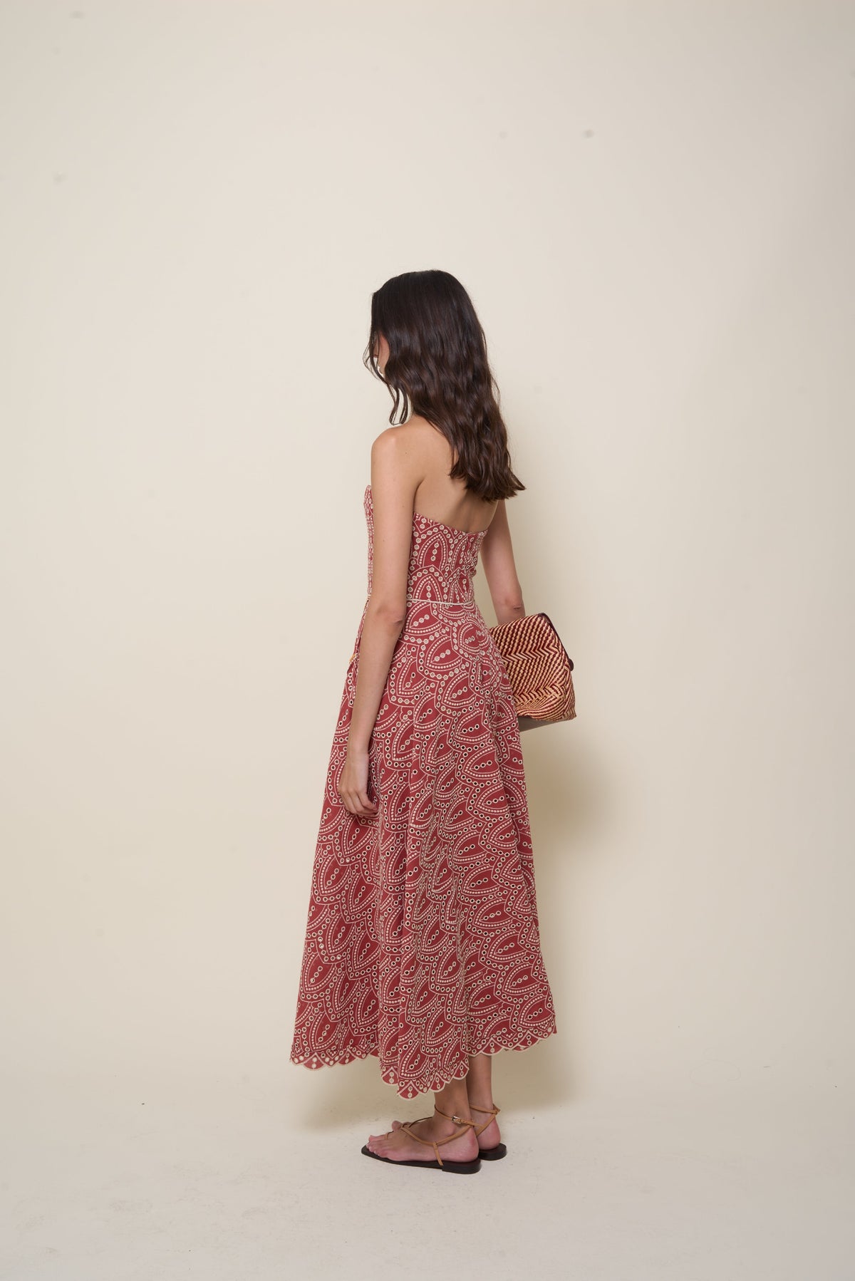 Robe bustier Bengala - Wine