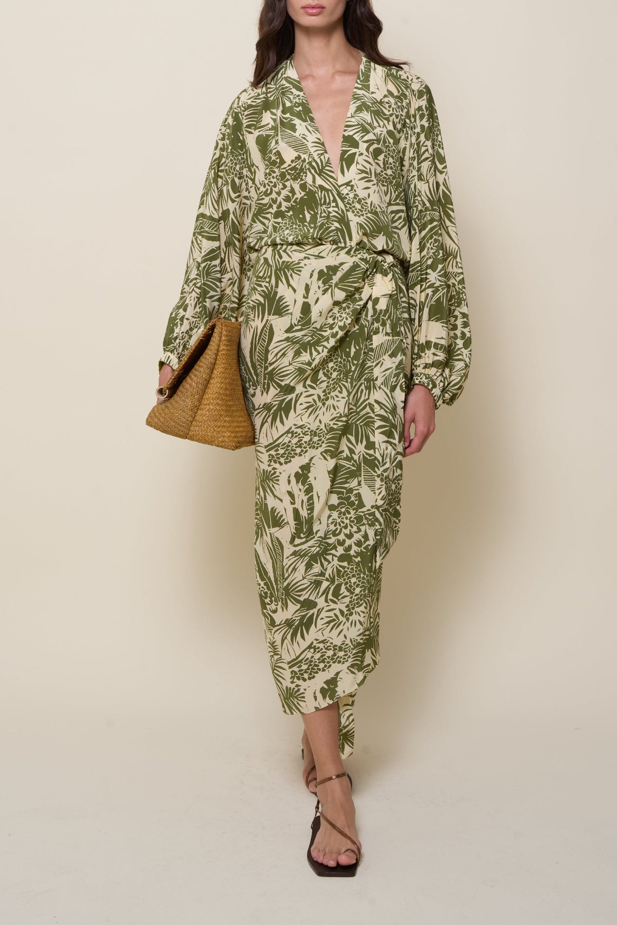 Al Trote silk dress - Green
