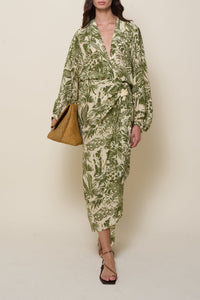 Al Trote silk dress - Green