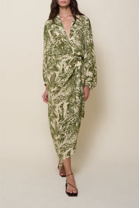 Al Trote silk dress - Green
