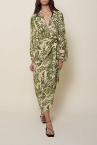 Al Trote silk dress - Green