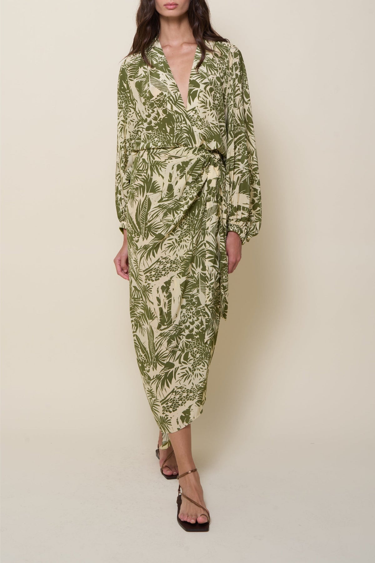 Al Trote silk dress - Green