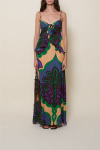 Quisiera ser silk dress - Purple