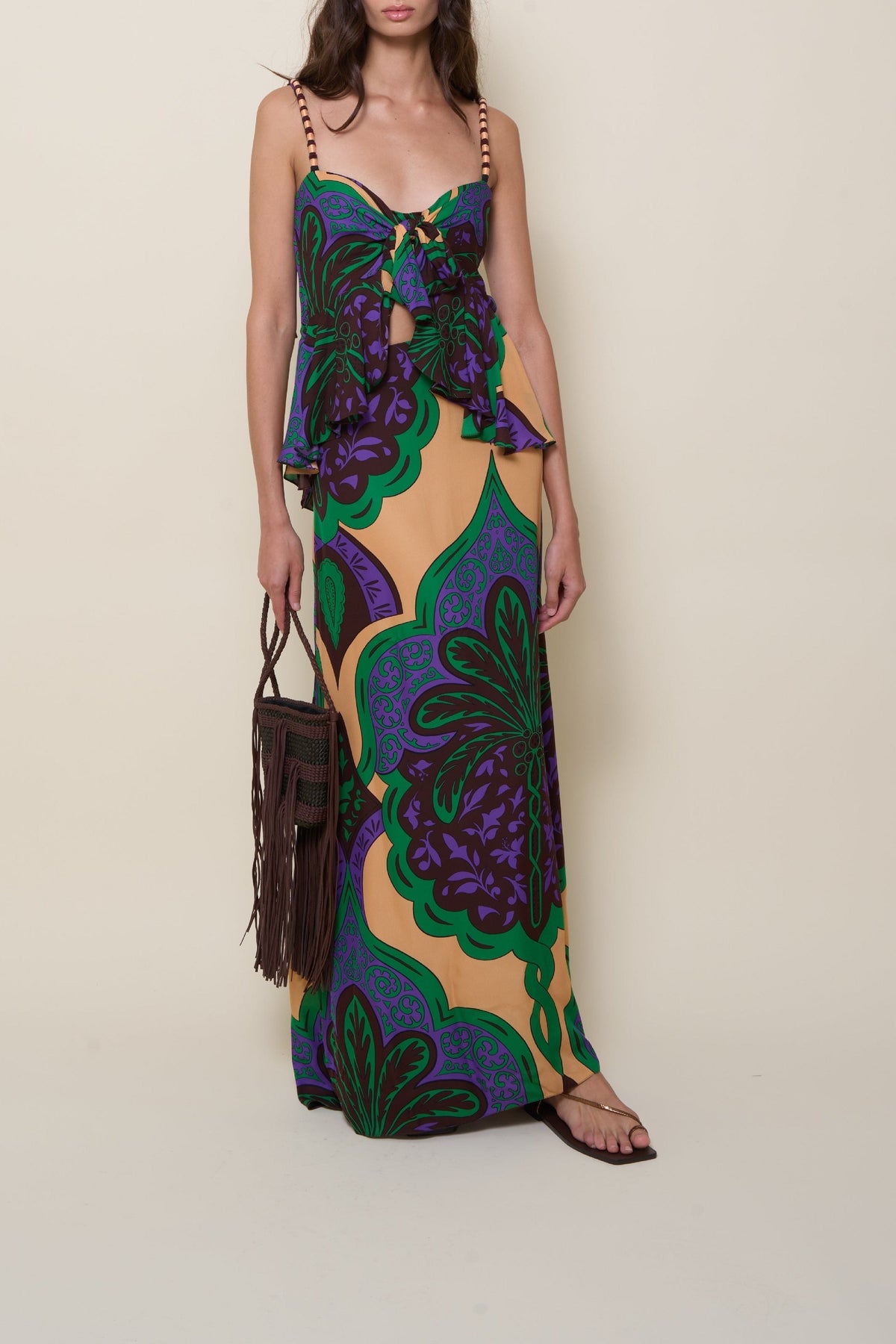 Quisiera ser silk dress - Purple