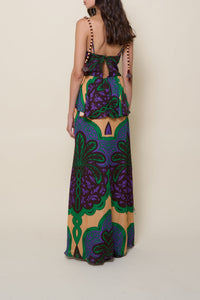 Quisiera ser silk dress - Purple