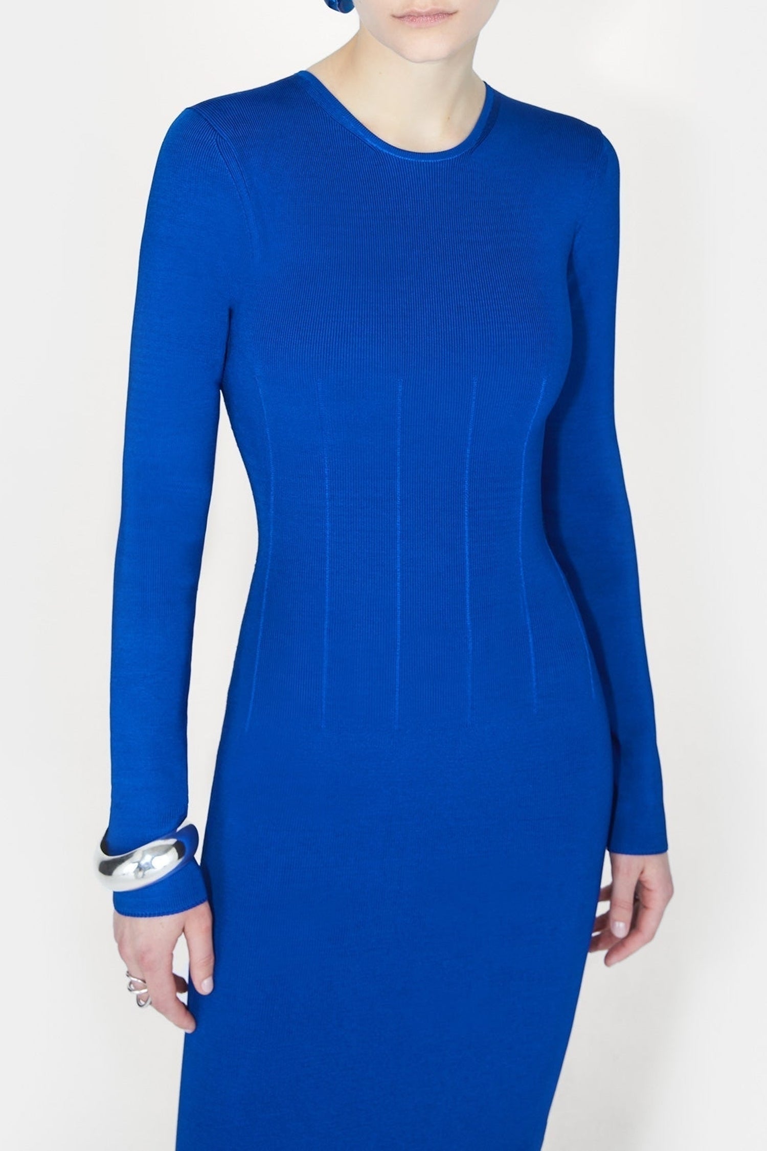 Robe Atalanta à col rond - Ocean