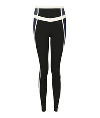 Mara Legging - Navy, Black & Ivory