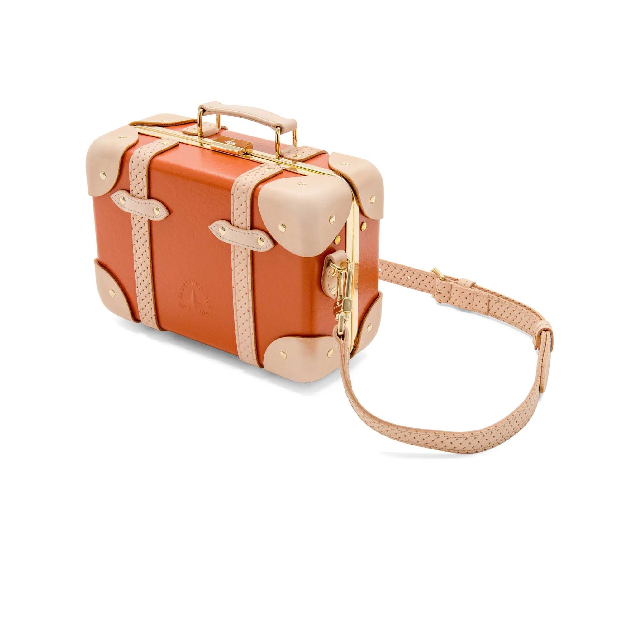 Micro sac Cotswolds - Orange & Naturel & Or