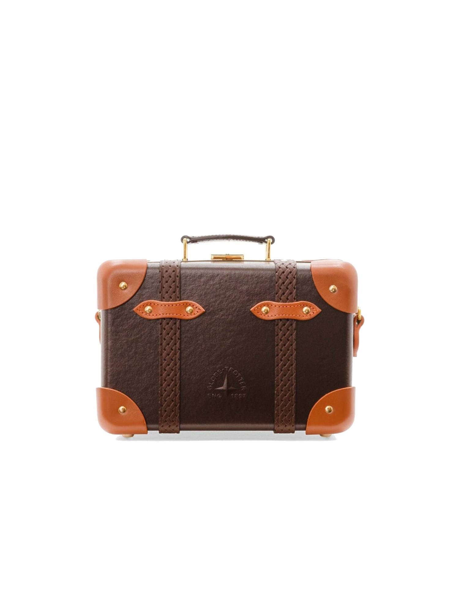 Sac à bandoulière Micro Case Cotswolds - Marron & Orange & Or