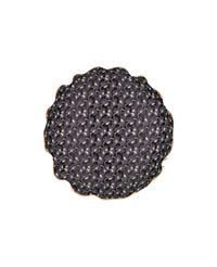 Bomboloni patterned cushion - Black