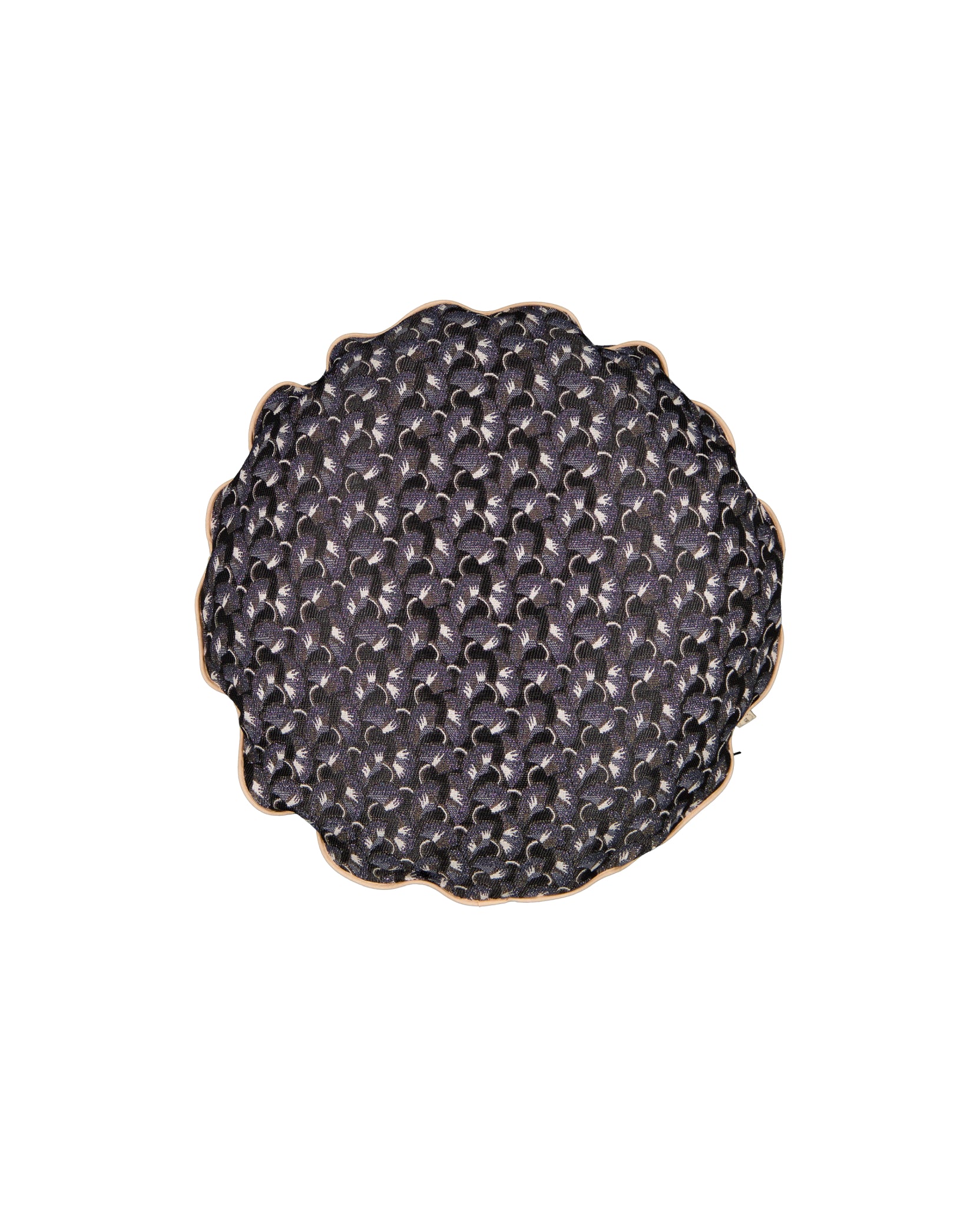 Bomboloni patterned cushion - Black