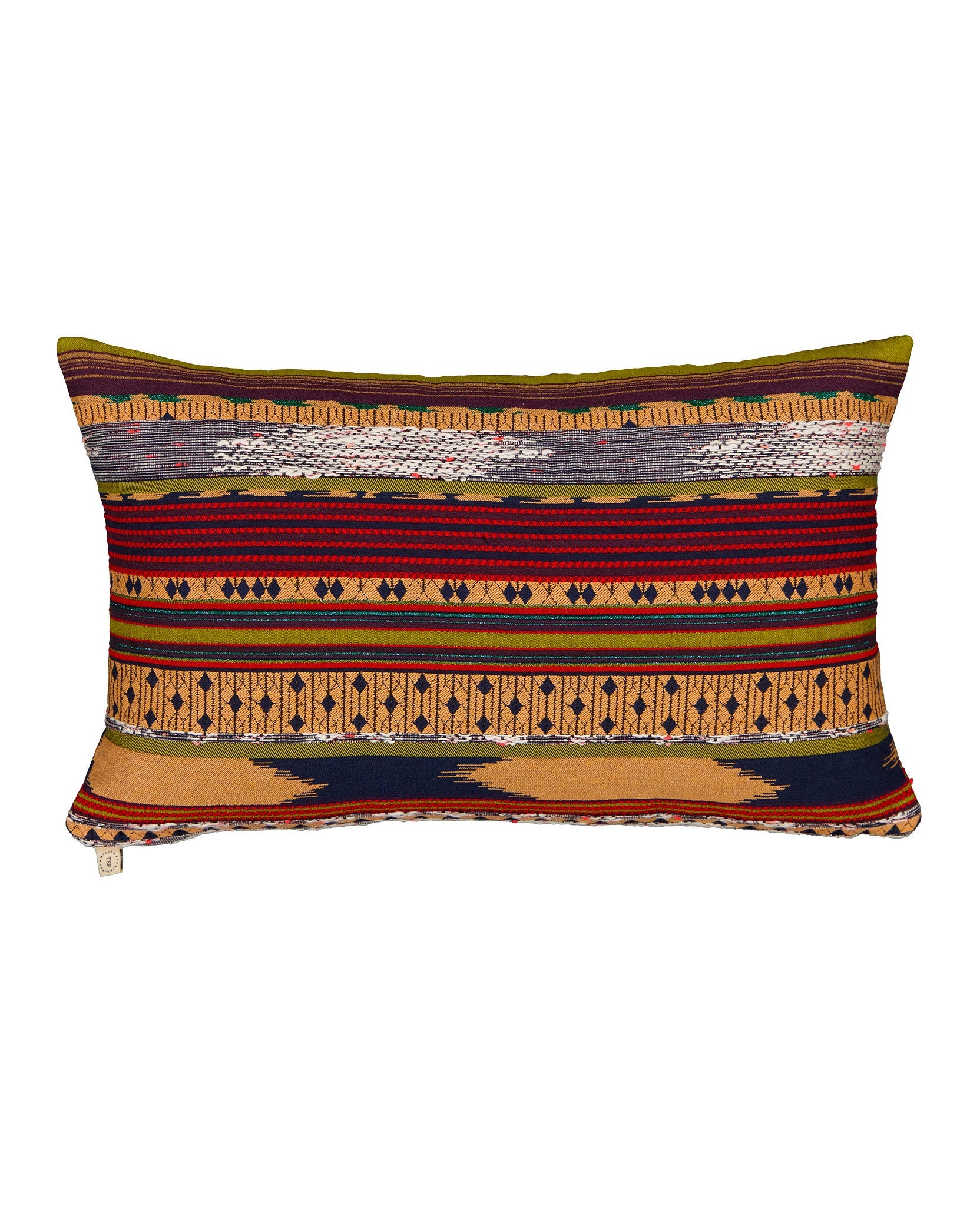 Coussin Viaggio - Vert et Rouge