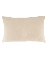 Coussin Carino en laine bouclée - Blanc crème