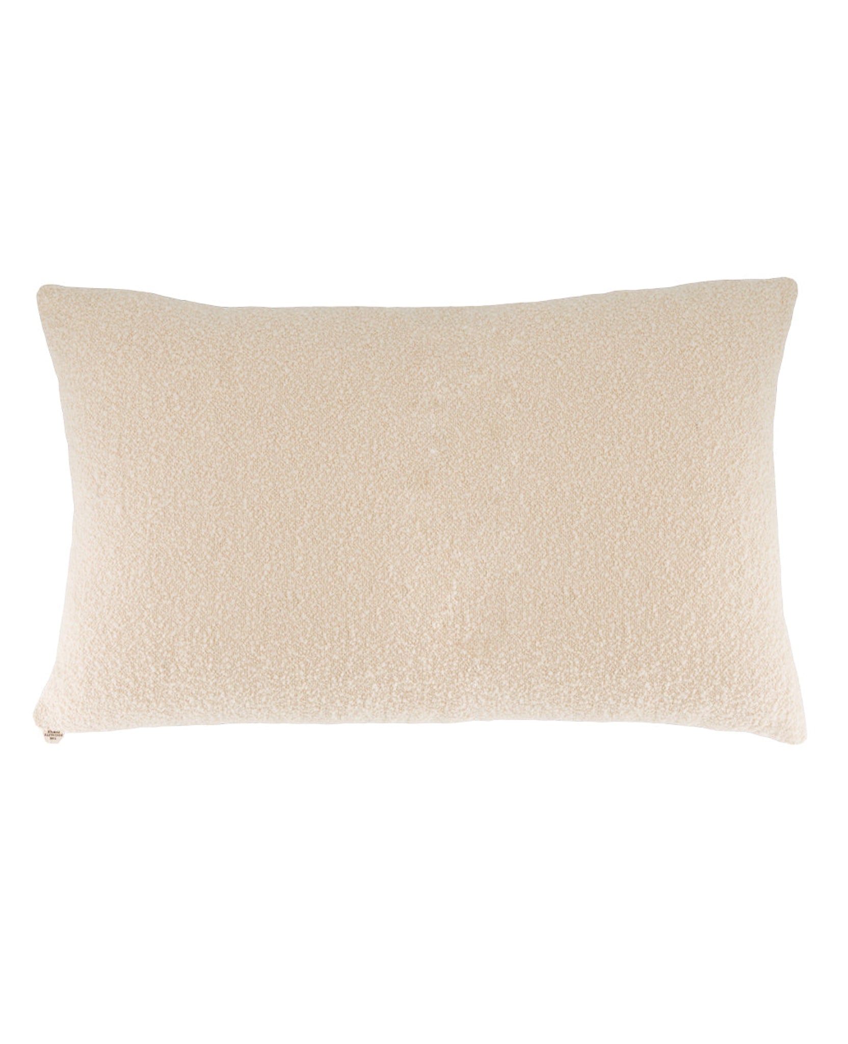 Coussin Carino en laine bouclée - Blanc crème