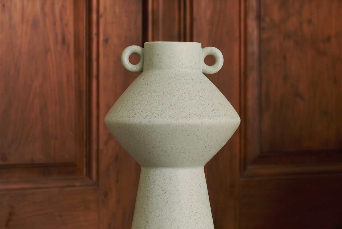 Vase Cristiano en céramique tâcheté - Vert