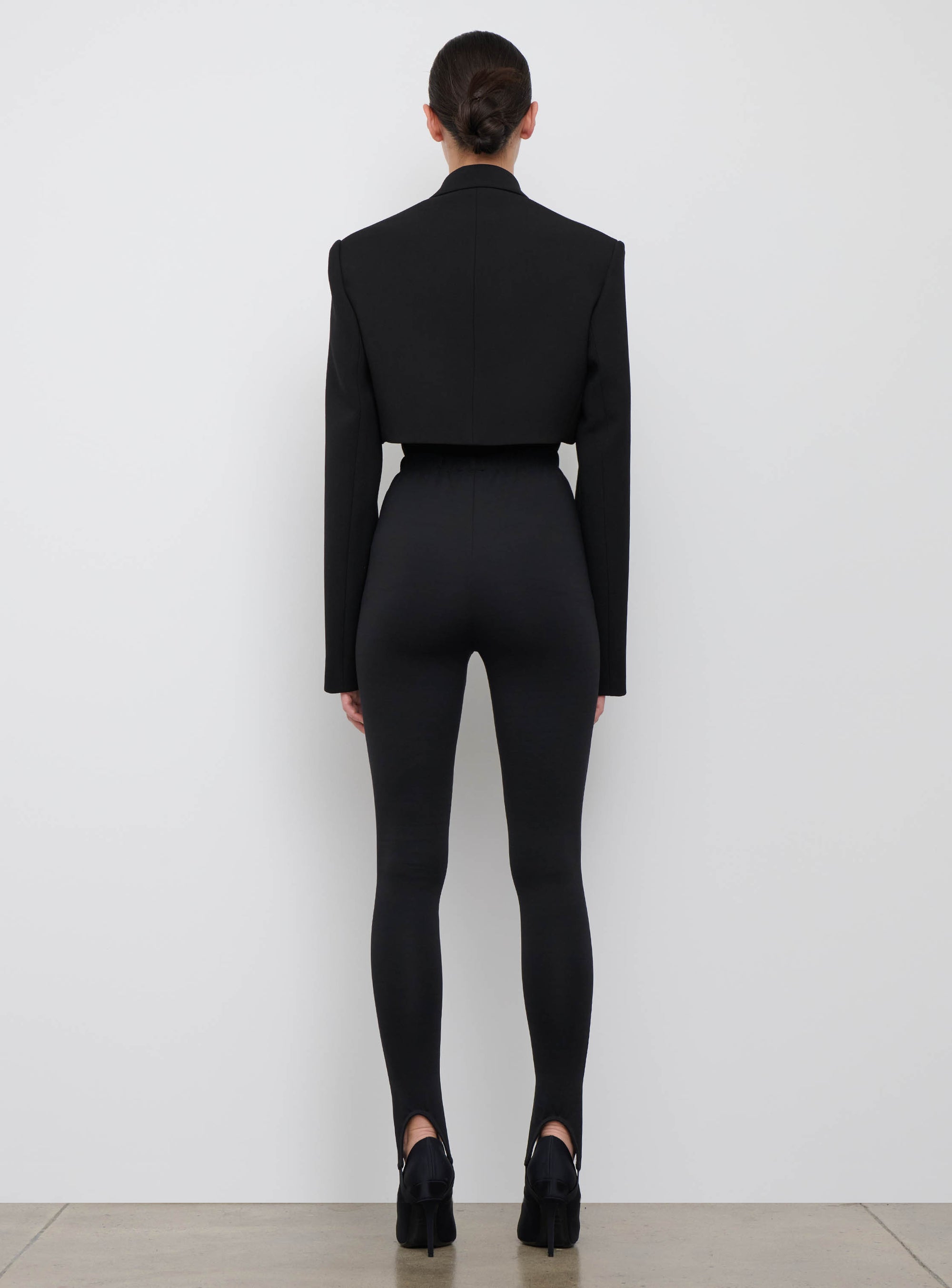 Crop Blazer - Black