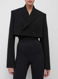 Crop Blazer - Black