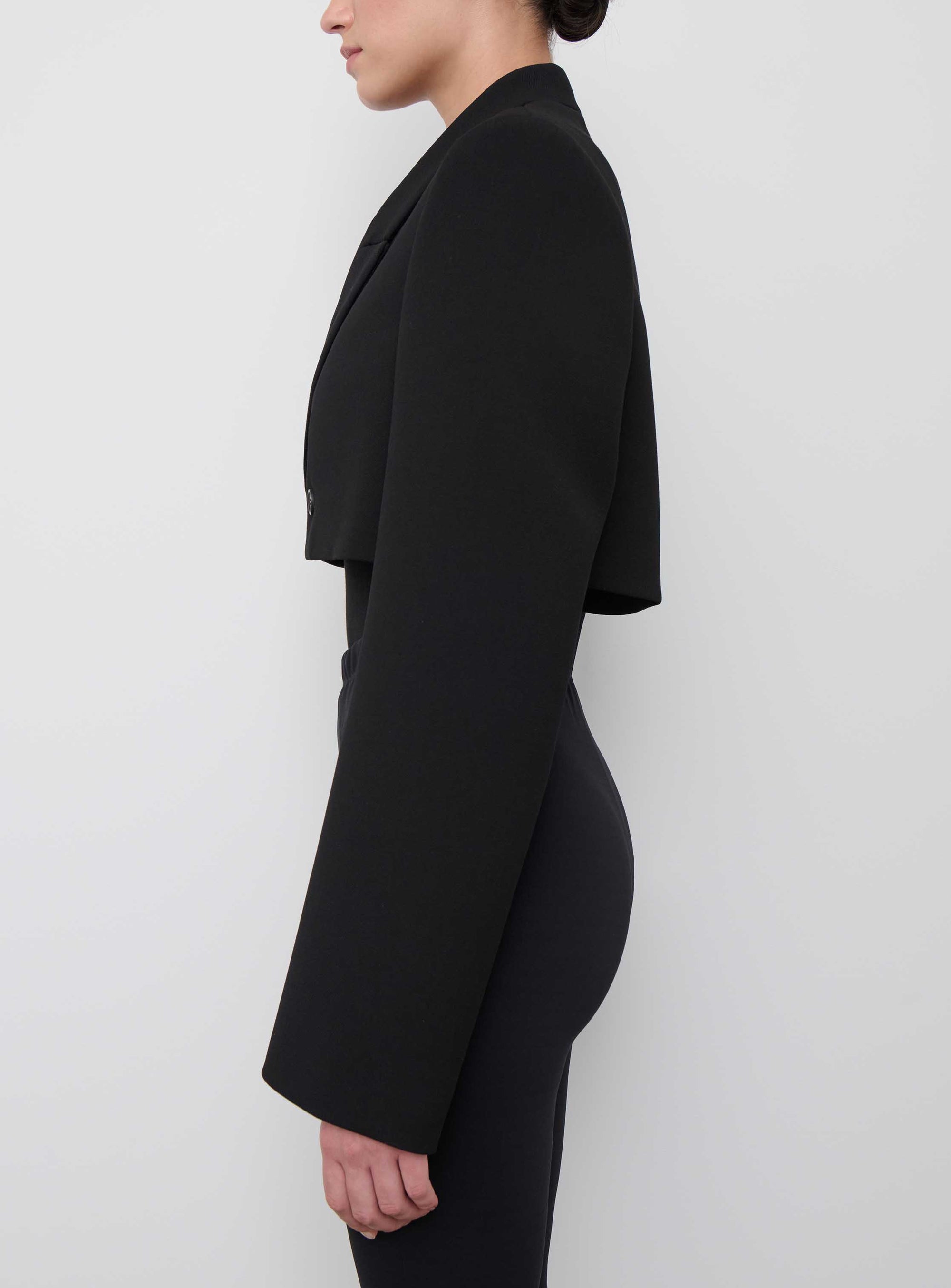 Crop Blazer - Black