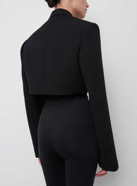 Crop Blazer - Black