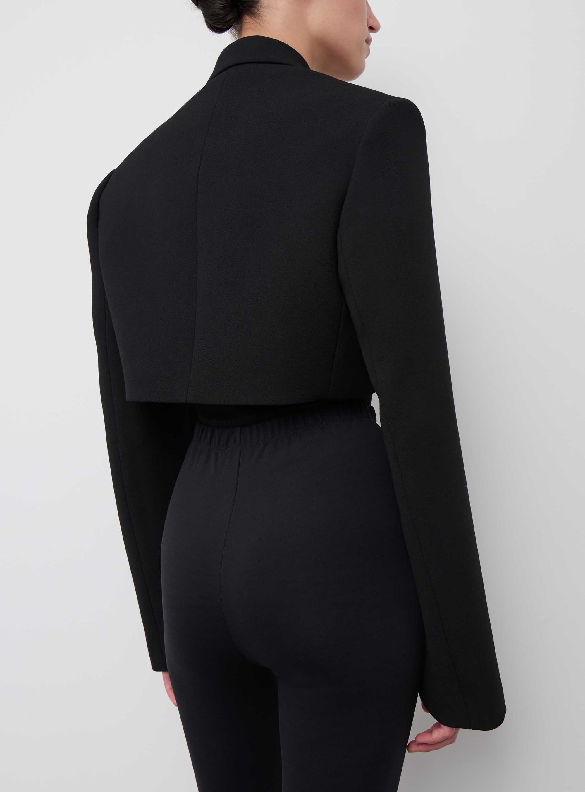 Crop Blazer - Black