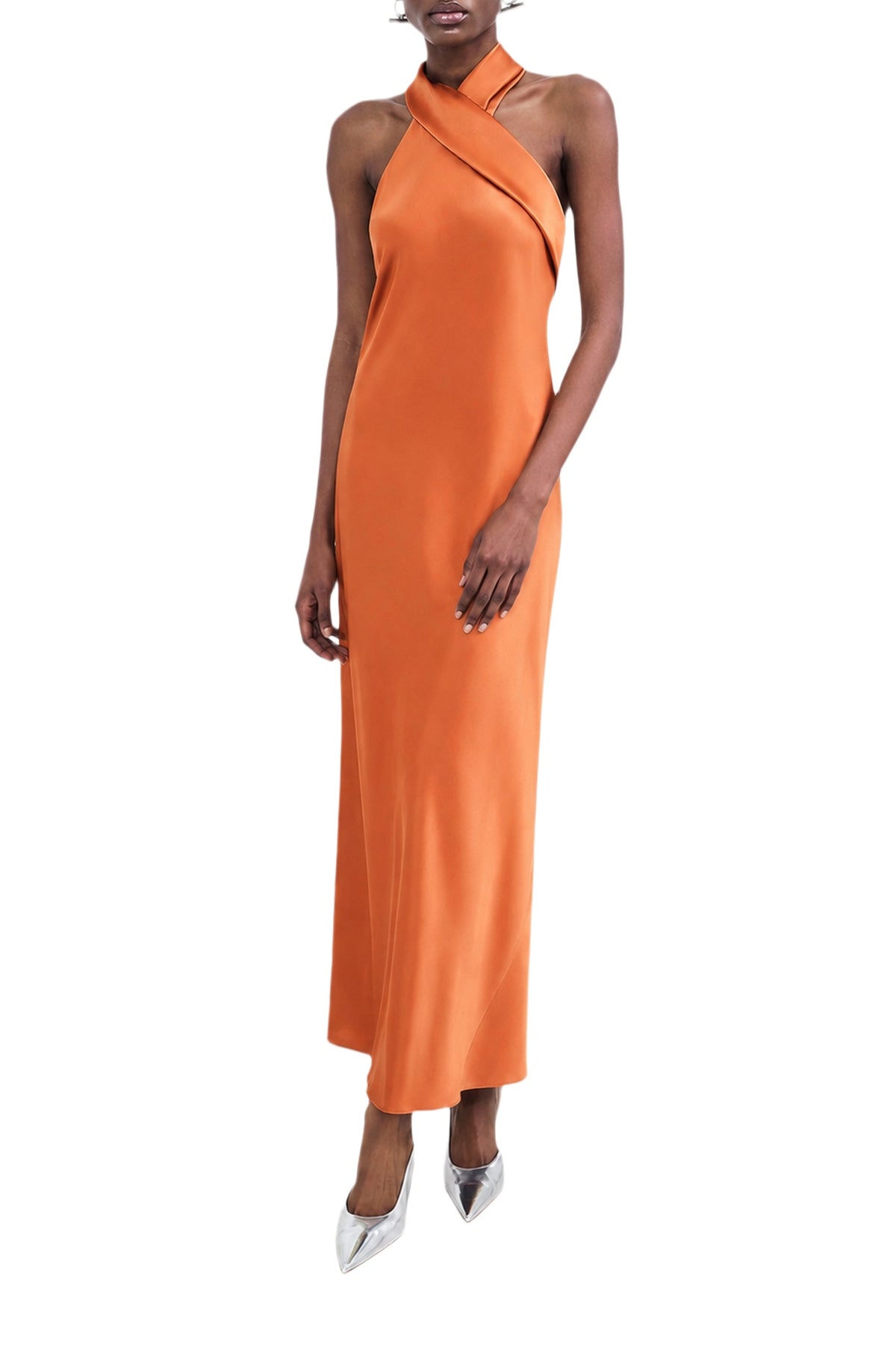 Cropped Pandora Dress - Papaya