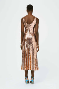 Burnished Valletta Dress - Rose Gold