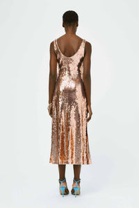 Burnished Valletta Dress - Rose Gold