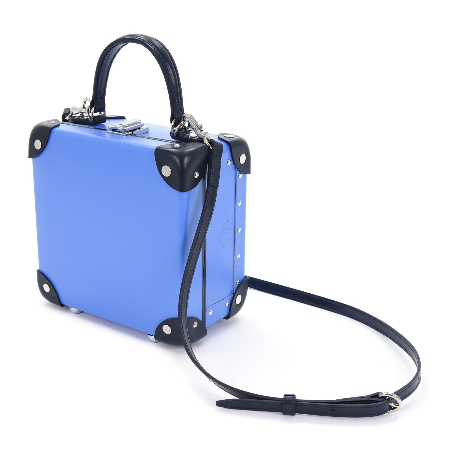 Sac carré London Cruise - Bleu royal & Marine & Chrome