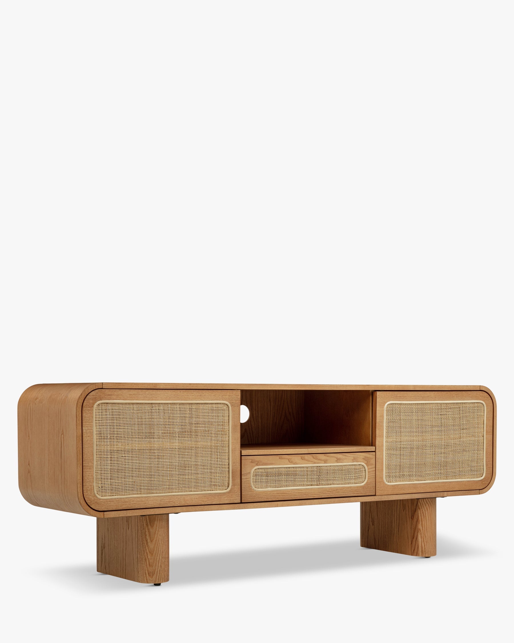 Meuble TV Oxford en bois - Bois naturel
