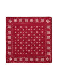 Pochette en soie à imprimé - Rouge