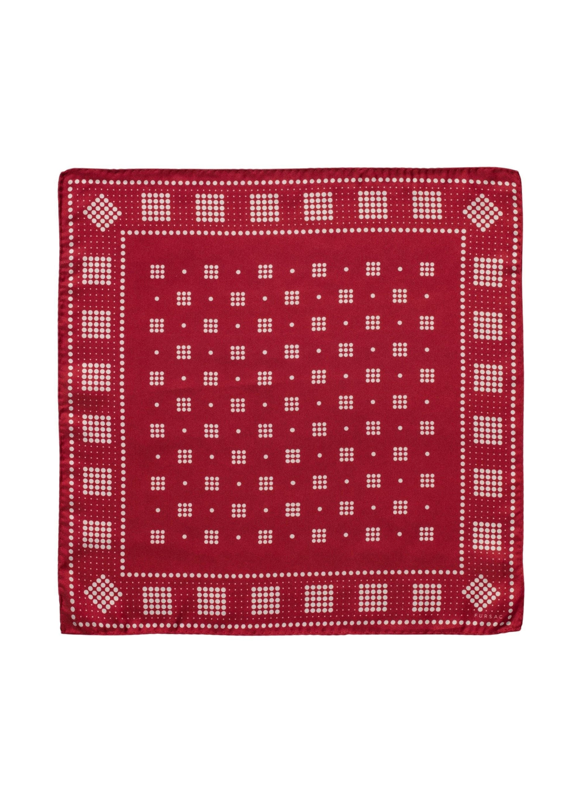 Pochette en soie à imprimé - Rouge