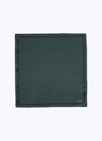 Pochette en twill de soie - Vert Anglais