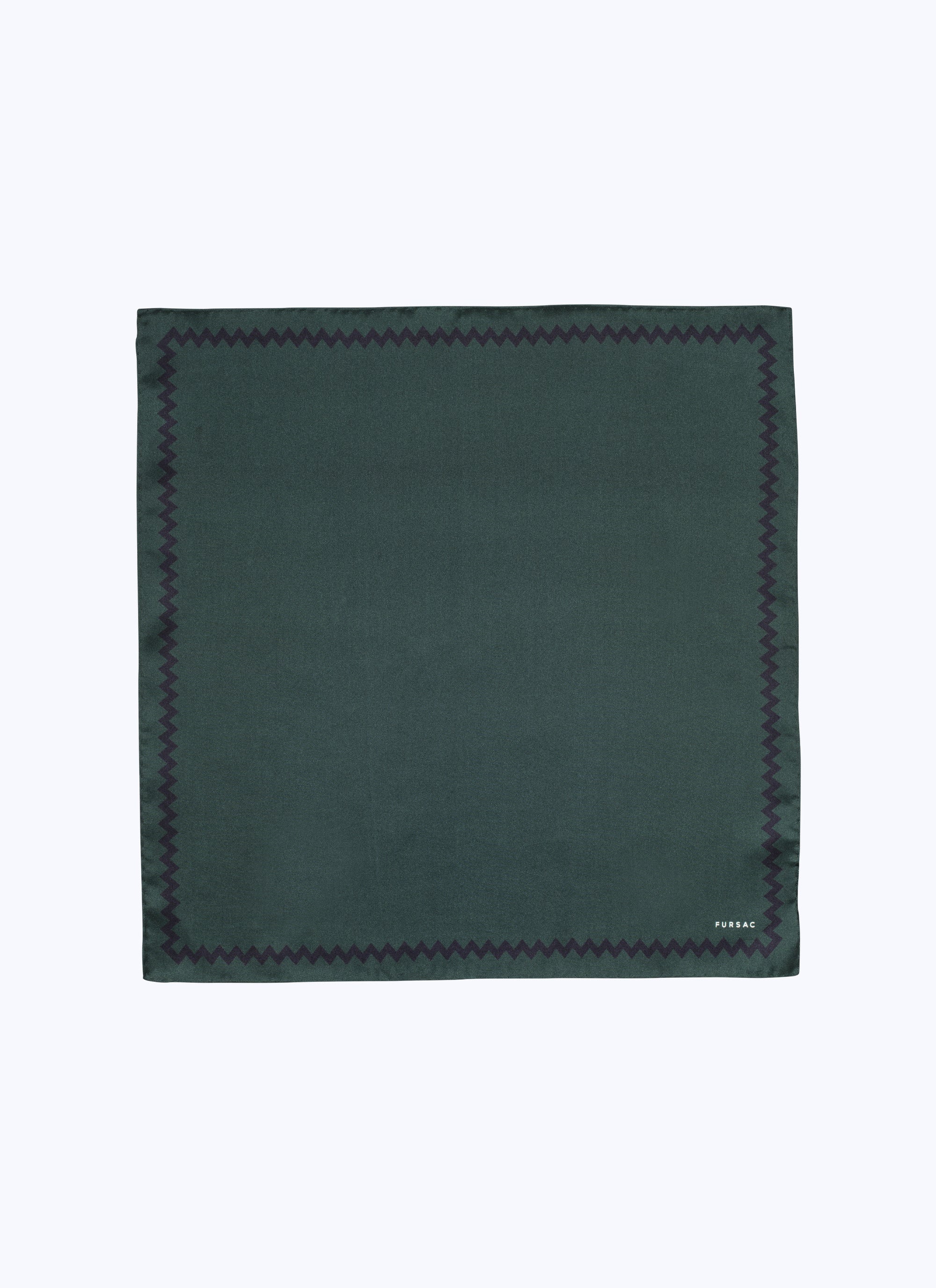 Pochette en twill de soie - Vert Anglais