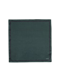 Silk twill clutch bag - English Green