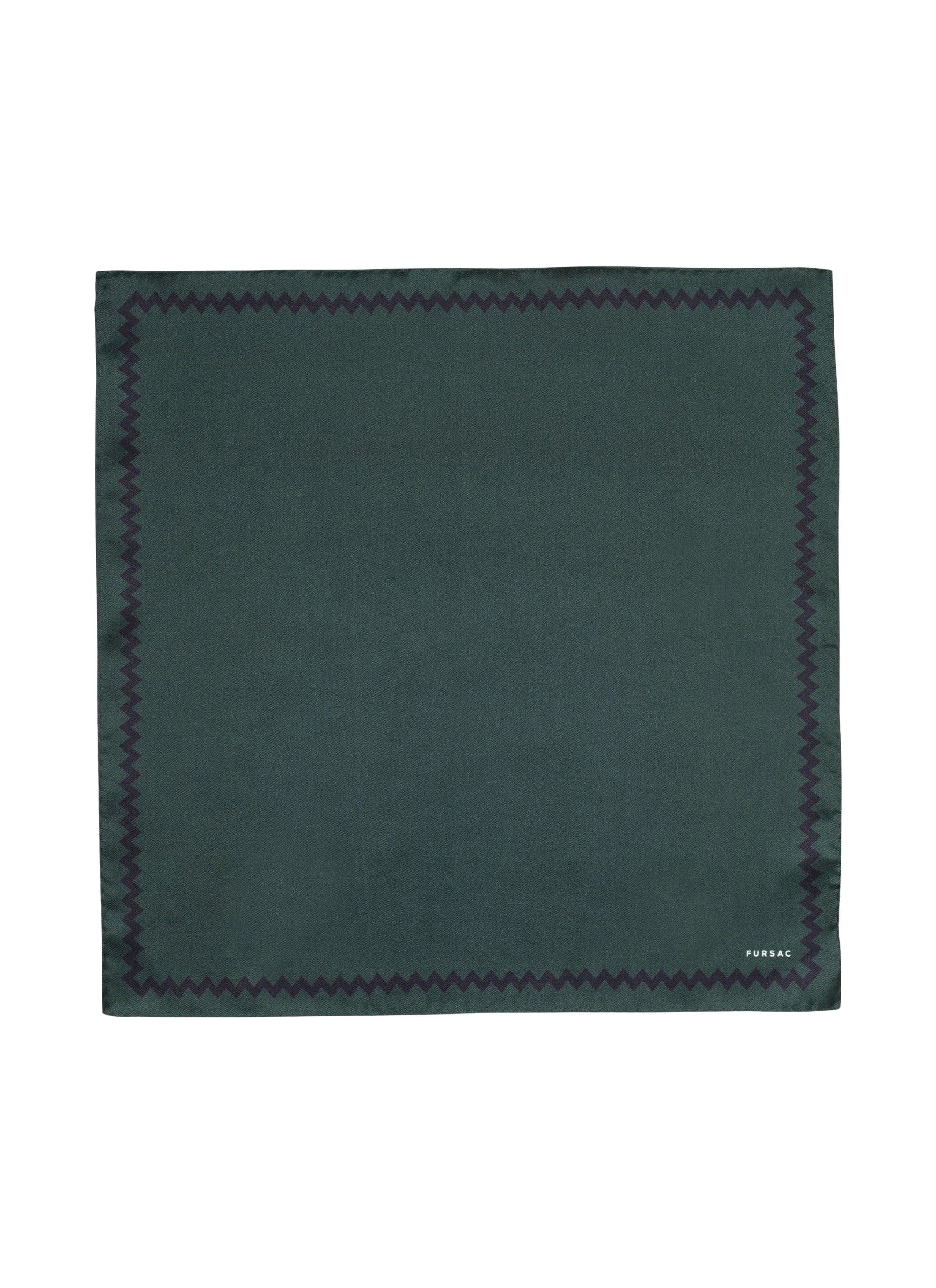Pochette en twill de soie - Vert Anglais