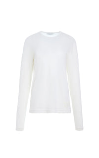 Ivory / T-shirt manches longues Combe en coton - Ivory