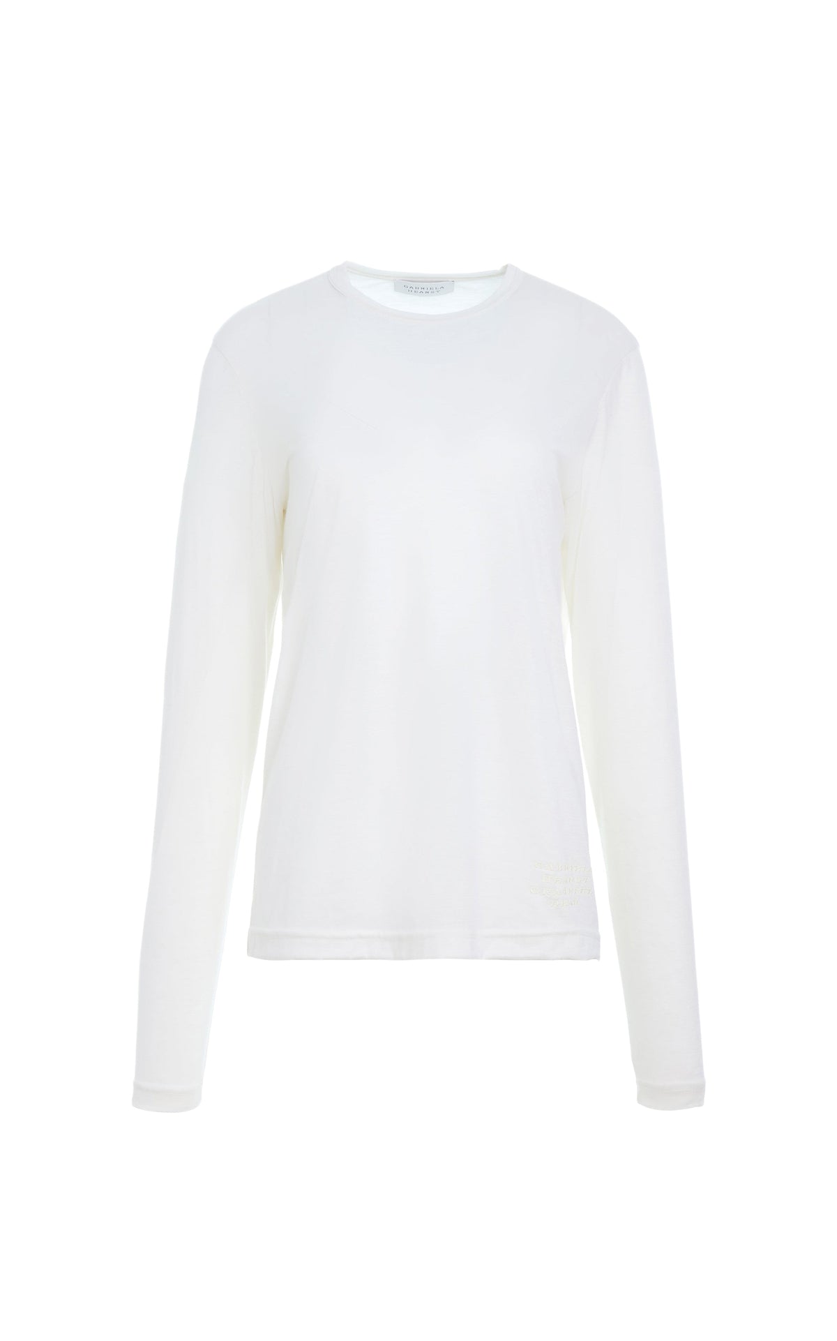 Ivory / T-shirt manches longues Combe en coton - Ivory