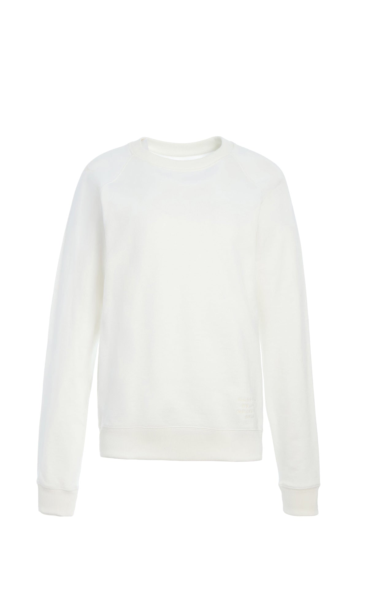 Royston Swatshirt en blanc loop back terry